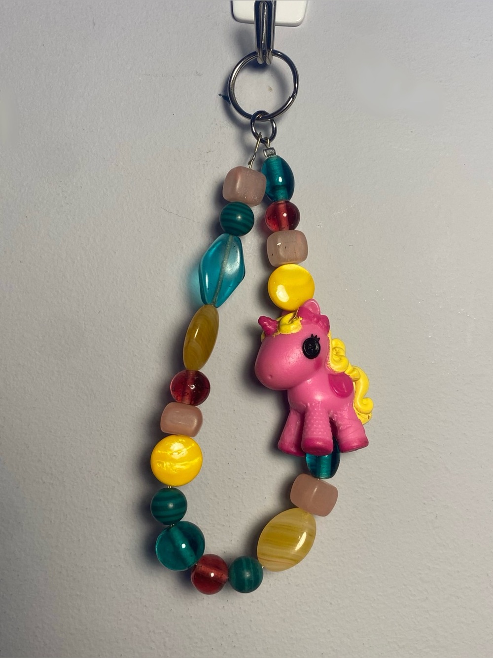Lalaloopsy glass bead keychain - Unicorn